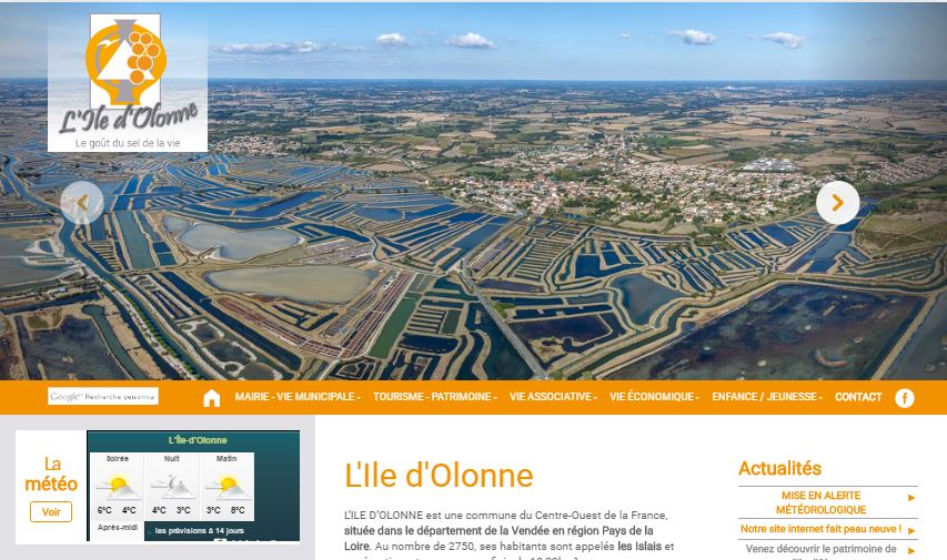 Le nouveau site internet de la mairie de l'Ile d'Olonne est en ligne !